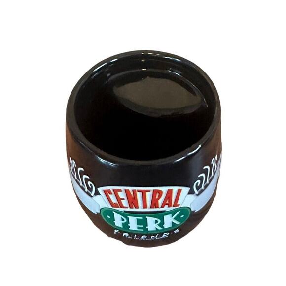 VTG Friends Black Mustache Mug Central Perk Logo Coffee Latte Cup - Picture 3 of 10